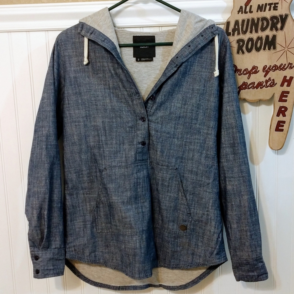 Burton: Pullover hoodie Chambray and Jersey Women